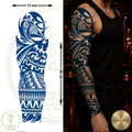 Maori Tribal Tam Kol Yarı Kalıcı Dövme